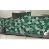 Wilsonart Emerald Scallop High-Rise Splashback 3050mm x 750mm x 4mm (606JL)