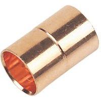 Flomasta Copper End Feed Equal Couplers 10mm 20 Pack (60706)