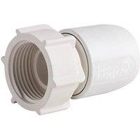 Hep2O Hand-Titan Plastic Push-Fit Straight Tap Connector 22mm x 3/4" (6072F)