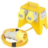 Carroll & Meynell 32A 2-Way Splitter Distribution Unit 5m 110V (60761)