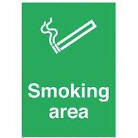 "Smoking Area" Sign 300mm x 500mm (60791)