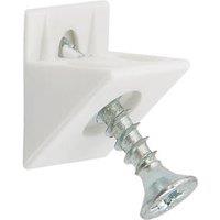 Hafele Rear Panel Connectors White 100 Pack (6079V)