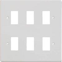 Varilight PowerGrid 6-Module Grid Faceplate White (60953)
