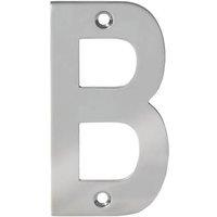 Eclipse Door Letter B Polished Stainless Steel 100mm (610FT)