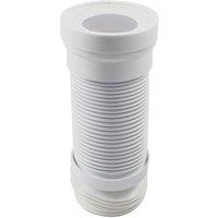 Flomasta Flexible Straight Pan Connector White 280 - 610mm (610JN)