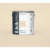 LickPro Max+ 2.5Ltr White BS 08 C 31 Eggshell Emulsion Paint (610JY)