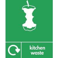 Essentials Kitchen Waste Recycling Sign 297mm x 210mm (610YU)