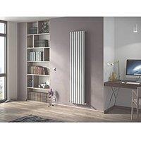 Ximax Fortuna Duplex 1800mm x 410mm 4147BTU White Vertical Designer Radiator (6114H)