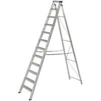 Werner Aluminium 2.53m 12 Step Swingback A Frame Step Ladder (611KK)