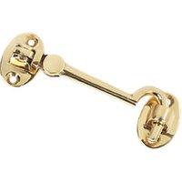 Cabin Hook Polished Brass 100mm (61216)