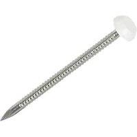 uPVC Nails White Head A4 Stainless Steel Shank 2mm x 40mm 250 Pack (61221)