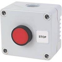 Hylec 1DE.01.04AG-SF Double Pole Flush Push-Button Isolator Switch NO/NC (61251)