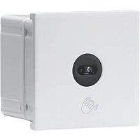 Knightsbridge Touchless 2.1A 1-Way Modular Light Switch White with Black Inserts (612PX)
