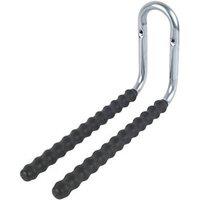Smith & Locke Heavy Duty Rubber-Sleeved Double Storage Hook Black 215 x 400mm (6134J)