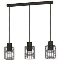 Eglo Milligan 3-Light Pendant Black/White (613PL)