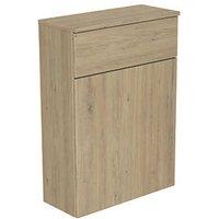 Newland Floorstanding Toilet Unit Natural Oak Effect 600mm x 260mm x 850mm (613RN)
