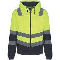 Regatta Pro Hi-Vis Hoodie Yellow/Navy 2X Large 53" Chest (614JU)