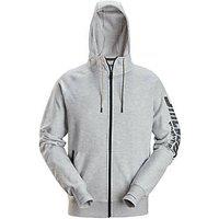 Snickers 2895 Logo Full Zip Hoodie Grey Melange 2X Large 52" Chest (614KC)