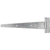 GateMate Matt Silver Straight Medium Tee Hinges 100mm x 12" x 300mm 2 Pack (614YV)