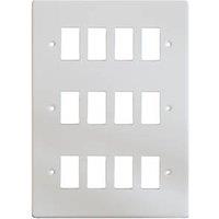Varilight PowerGrid 12-Module Grid Faceplate White (61519)