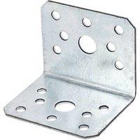 Sabrefix Heavy Duty Angle Brackets Galvanised 60mm x 50mm 10 Pack (61576)