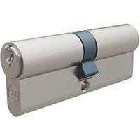 Smith & Locke 1 Star 6-Pin Euro Double Cylinder Locks 40-40 (80mm) Silver 2 Pack (615PX)