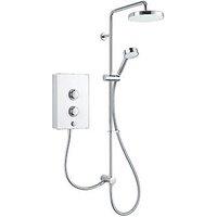 Mira Decor Dual White/Chrome 10.8kW Manual Electric Shower (616GV)