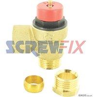 Ideal Heating 075248 Altecnic 1/2 Safety Valve Assembly (616TH)