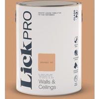 LickPro 5Ltr Orange 03 Vinyl Matt Emulsion Paint (616TM)