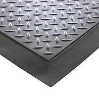 COBA Comfort-Lok Anti-Fatigue Floor Interlocking Mat Black 0.8m x 0.7m x 12.5mm (617FV)