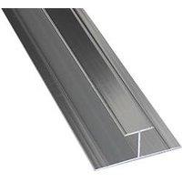Splashwall H-Joint Polished Silver 2420mm x 11mm (617GV)