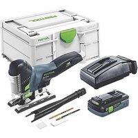 Festool PSC 420 4.0 EB-Plus Carvex 18V 1 x 4.0Ah Li-Ion Airstream Li-High Power Brushless Cordless Jigsaw (617HN)