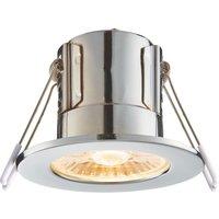 Saxby CosmosEco V3 Fixed Fire Rated LED Recessed Downlight Chrome 6W 500lm (617RE)