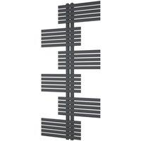 Ximax Geoffrey 1420mm x 650mm 1891BTU Anthracite Vertical Towel Radiator (617YE)