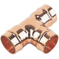 Flomasta Copper Solder Ring Equal Tees 22mm 5 Pack (61822)