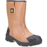 Amblers FS143 Size 10 Tan Waterproof Steel Toe Cap Safety Rigger Boots (618JV)