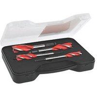 Armeg Wood Beaver Hex Shank 4-Flute Auger Wood Drill Bit Set 4 Pieces (61911)