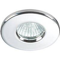 Knightsbridge Fixed IP65 GU10 Recessed Downlight Chrome (619GA)
