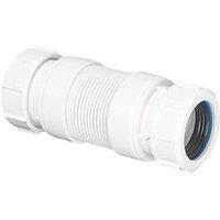 McAlpine Miniflex-1 Flexible Connector White 32mm x 125-175mm (619JG)