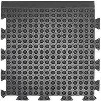 COBA Bubblemat Connect Anti-Fatigue Floor End Mat Black 0.5m x 0.5m x 14mm (621FV)
