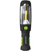 Luceco Rechargeable LED Inspection Torch with Powerbank Green/Black 300lm (621KJ)