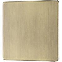 LAP 1-Gang Blanking Plate Antique Brass (621PN)
