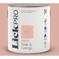 LickPro 2.5Ltr Pink 13 Vinyl Matt Emulsion Paint (621TM)