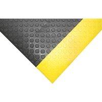 COBA Orthomat Dot Anti-Fatigue Floor Mat Black/Yellow 18.3m x 1.2m x 9mm (622FV)