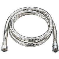 Swirl Bathroom Mixer Tap Hose Polished Stainless Steel 10mm x 1.5m (622PG)