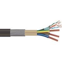 Time EV-Ultra Black 3-Core 16mm & Cat 5e 4-Pair Armoured EV Charging Cable 1m Coil (622RG)