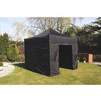 Mini Marquees 10' x 10' (Nominal) Hip Fabric Gazebo Black (622RW)