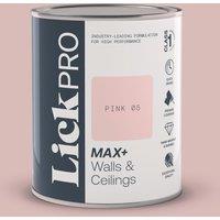 LickPro Max+ 1Ltr Pink 05 Matt Emulsion Paint (622TM)