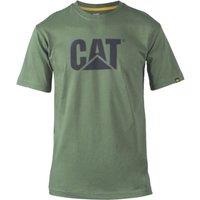 CAT Trademark Logo T-Shirt Short Sleeve Tee Shirts Dark Green 4X Large 54" Chest (622XT)
