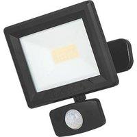 Luceco Essence Outdoor LED Floodlight with Ball Joint With PIR Sensor Black 20W 2100lm (623JC)